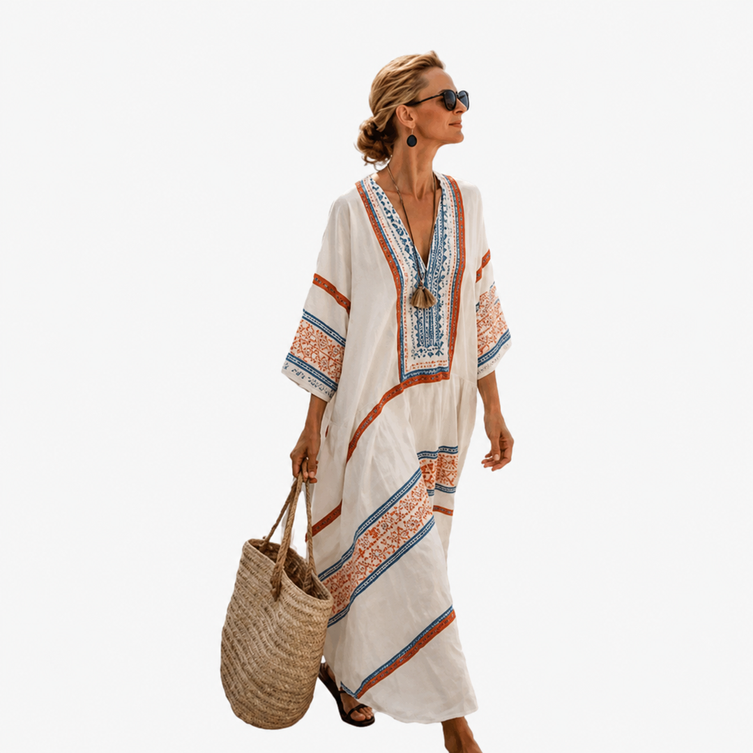 Elise | Abstract Print Kaftan