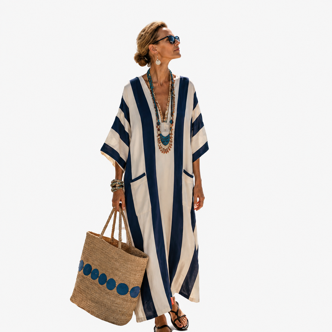 Dara | Tropical Print Kaftan