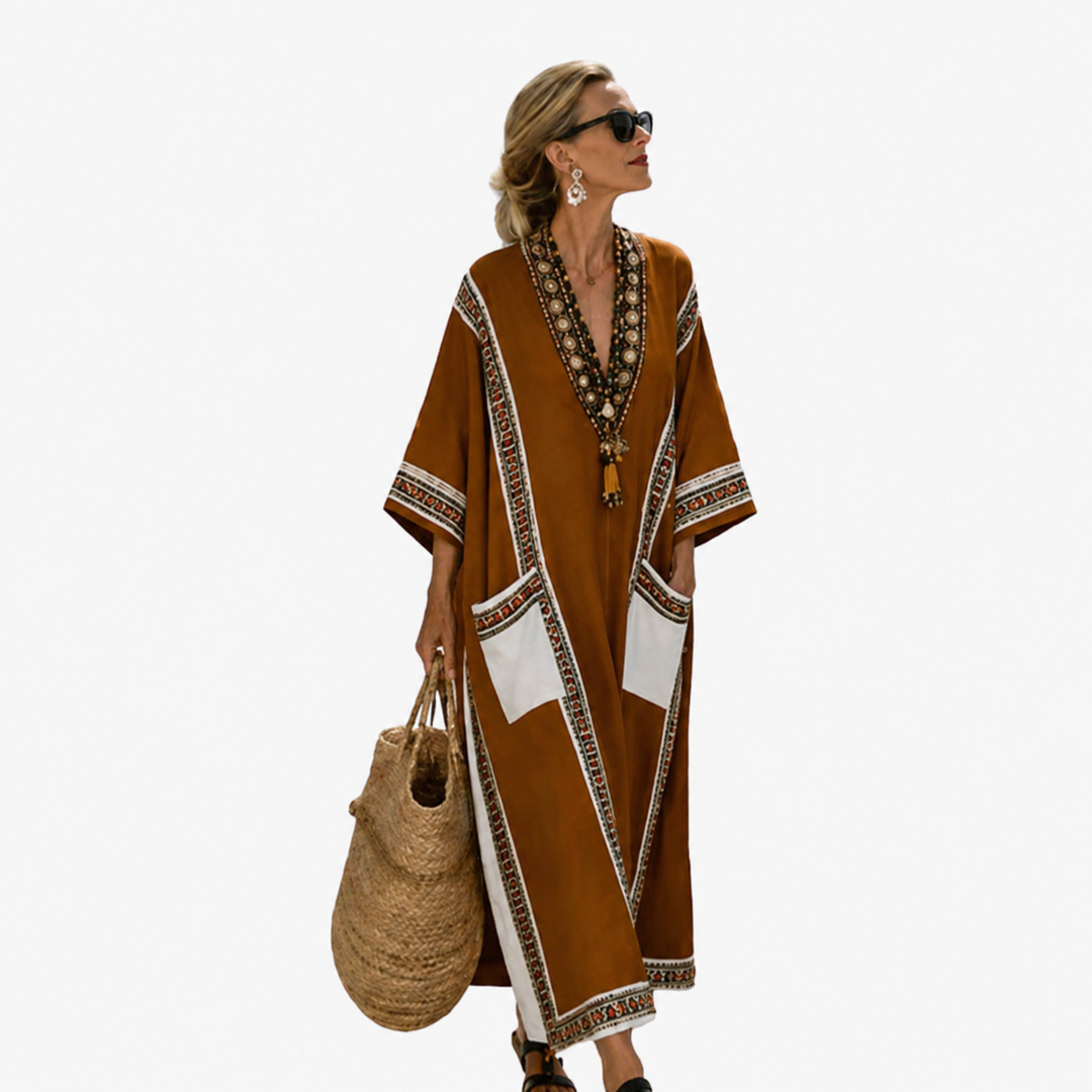 Vera | Classic Print Kaftan