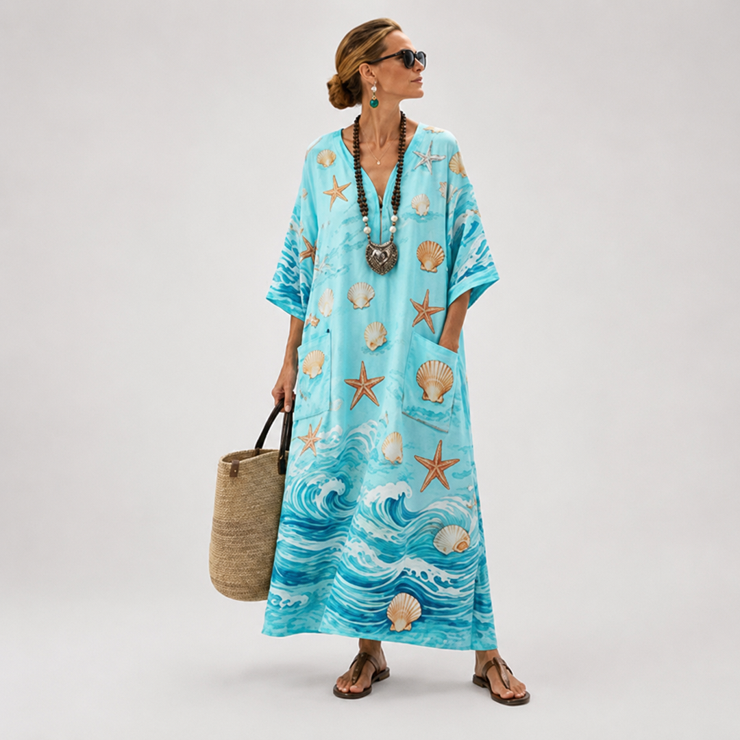Mia | Ethereal Print Kaftan