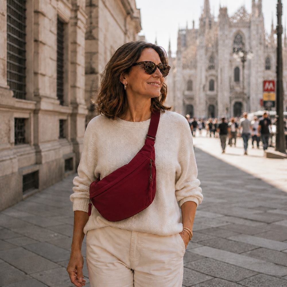Rosa | Bordeaux Shoulder Bag