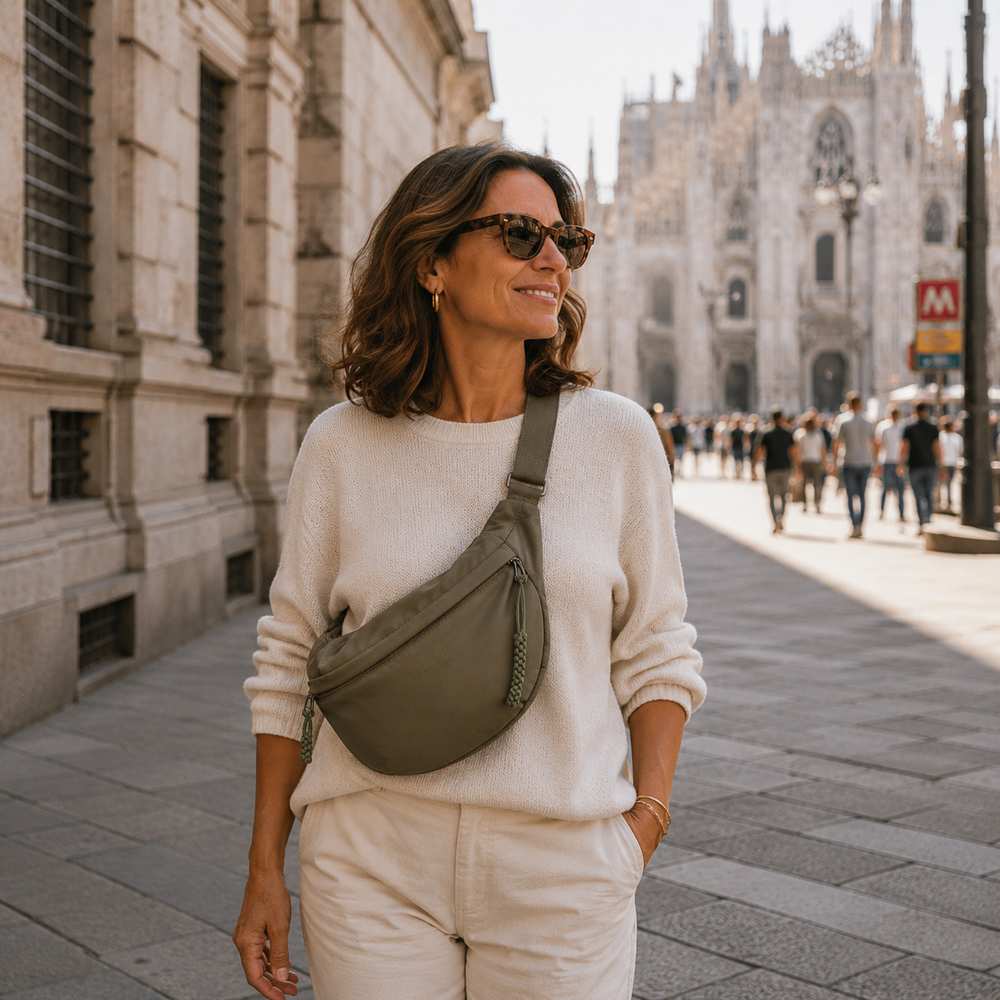 Viola | Olive Green Shoulder Bag