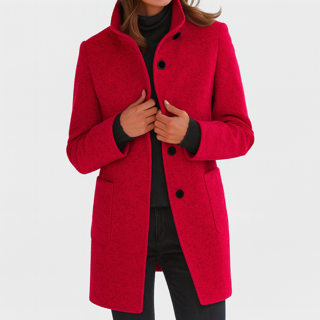 Odette | Womens Coat With High Collar