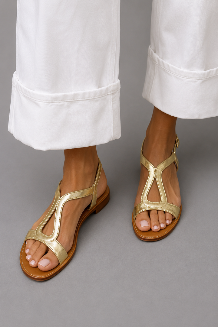 Ludovica | Casual Flat Backless Sandals for Summer