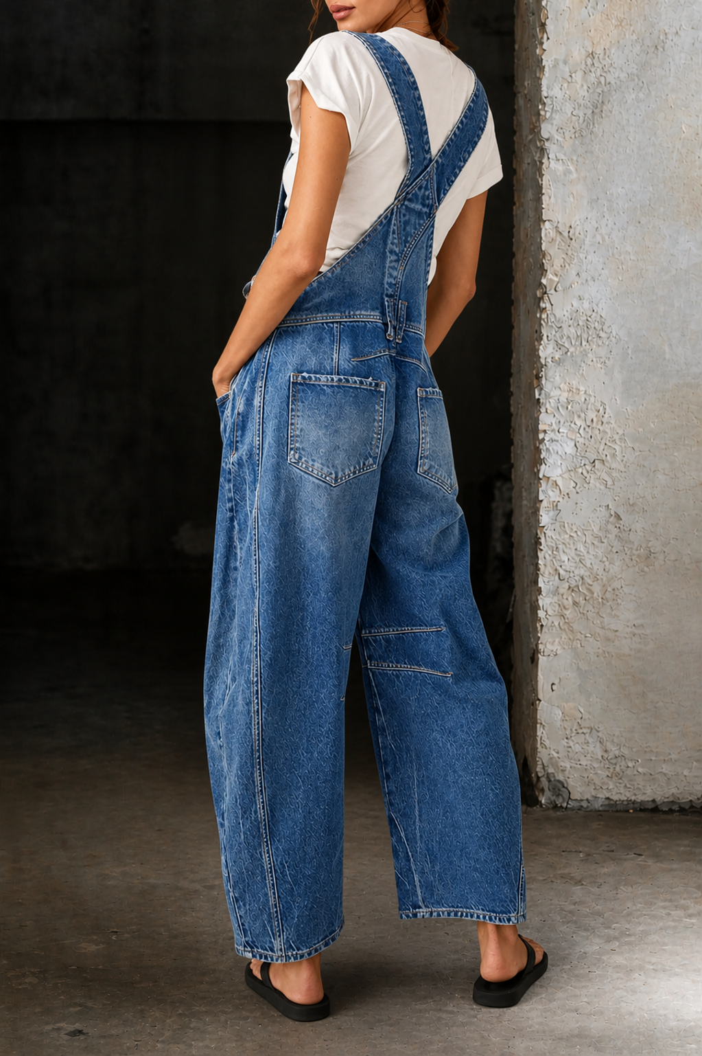 Lauren | Barrel Cut Denim Overall