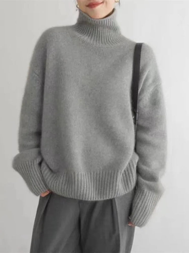 Isabella | Cashmere-Look Roll-Neck Jumper