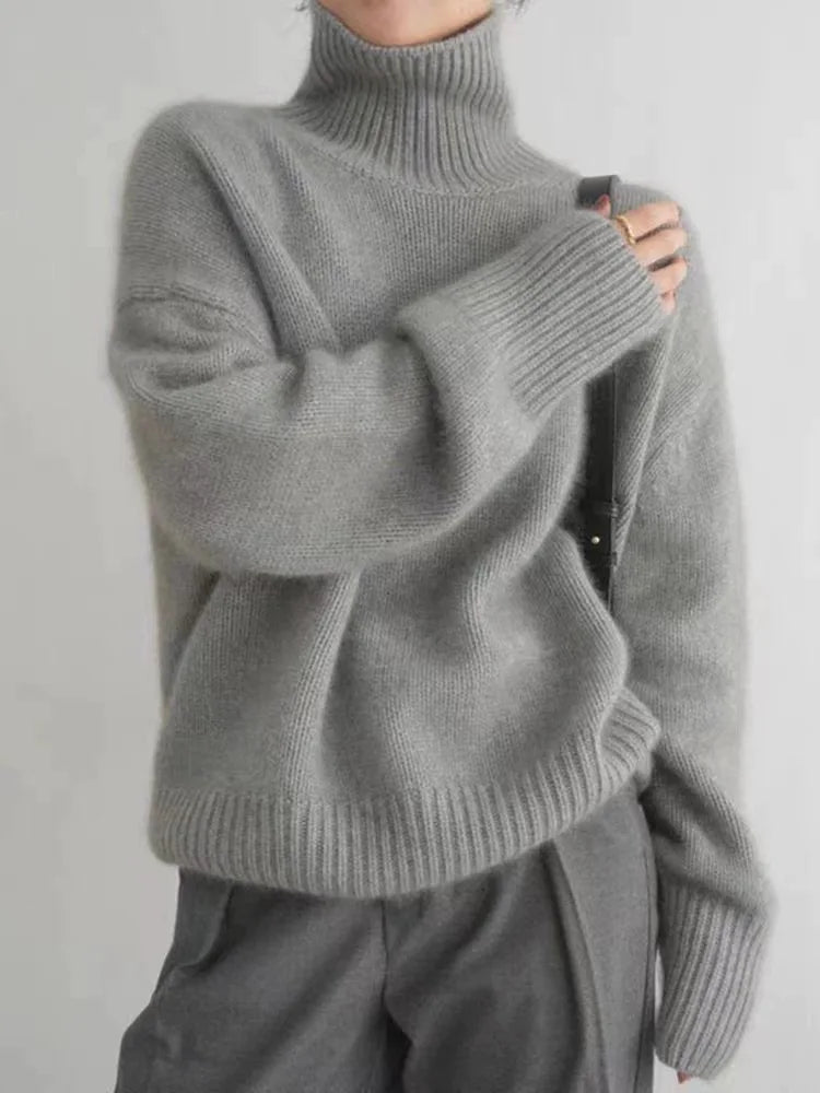 Isabella | Cashmere-Look Roll-Neck Jumper