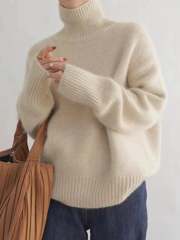 Isabella | Cashmere-Look Roll-Neck Jumper