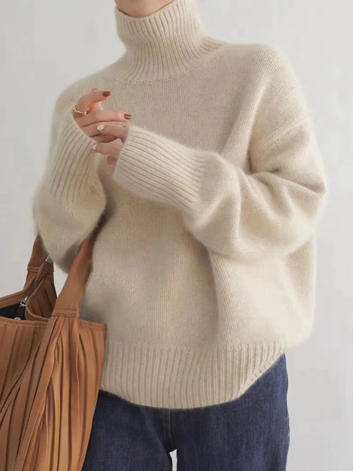 Isabella | Cashmere-Look Roll-Neck Jumper