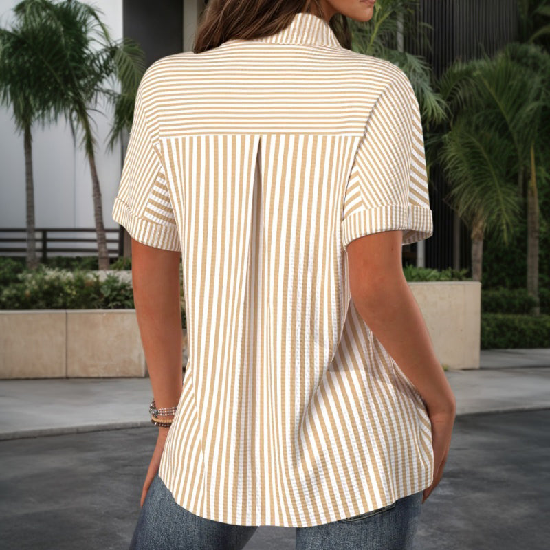 Cleo | Vintage Striped Blouse