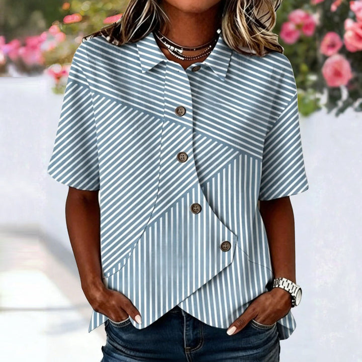 Della | Vintage Striped Blouse