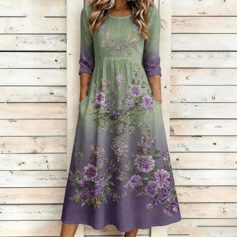 Skye | Vintage Dress with Floral Print