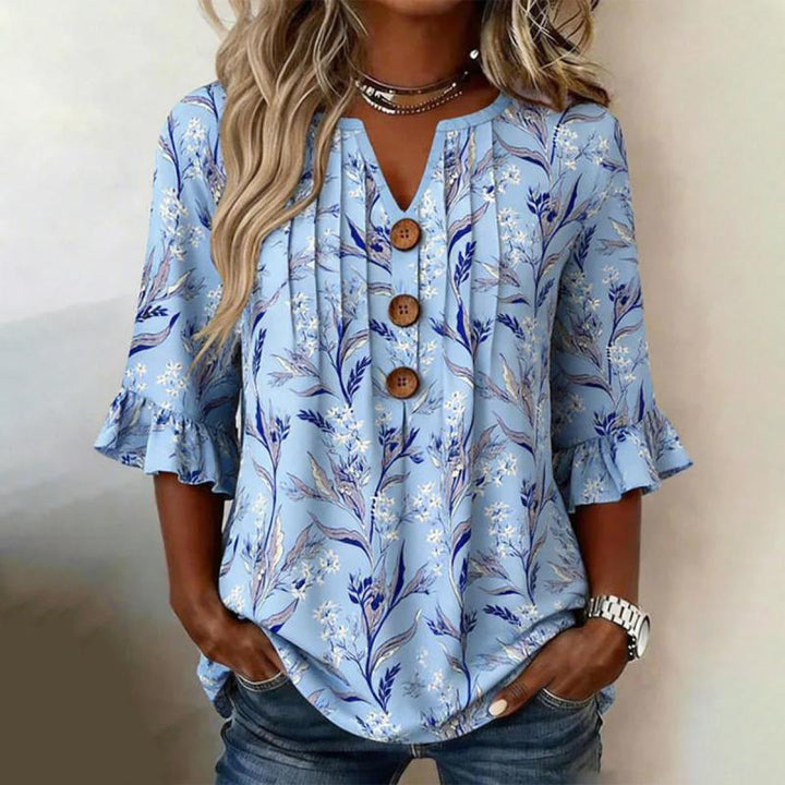 Meadow | Vintage Floral Print Blouse