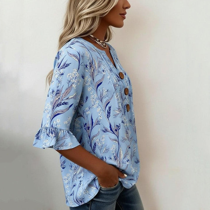 Meadow | Vintage Floral Print Blouse