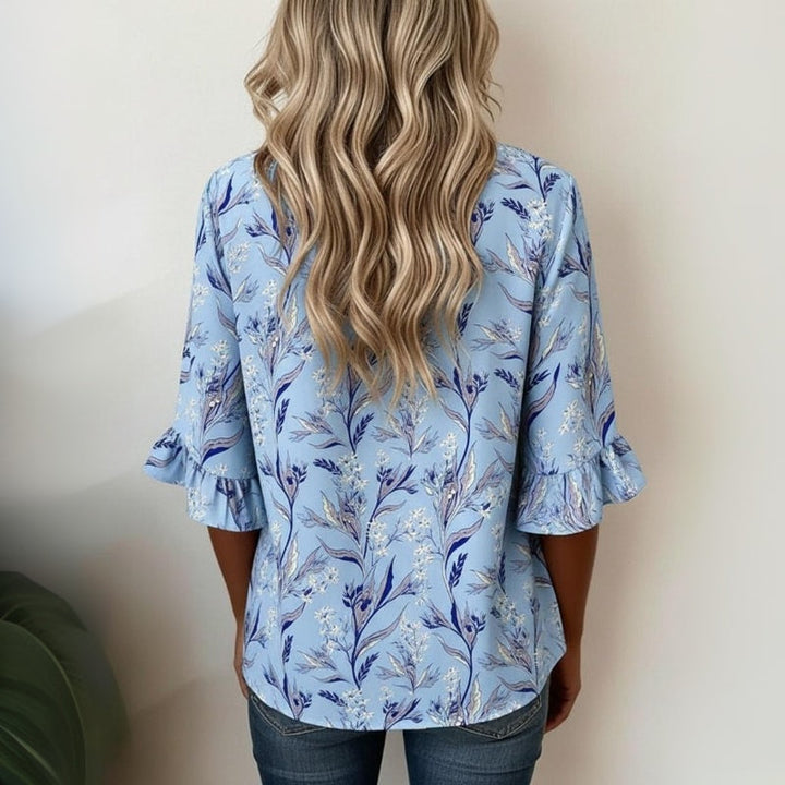 Meadow | Vintage Floral Print Blouse