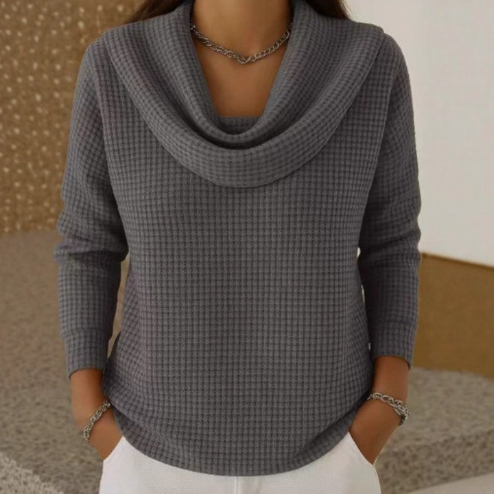 Amber | Waterfall-Neck Jumper