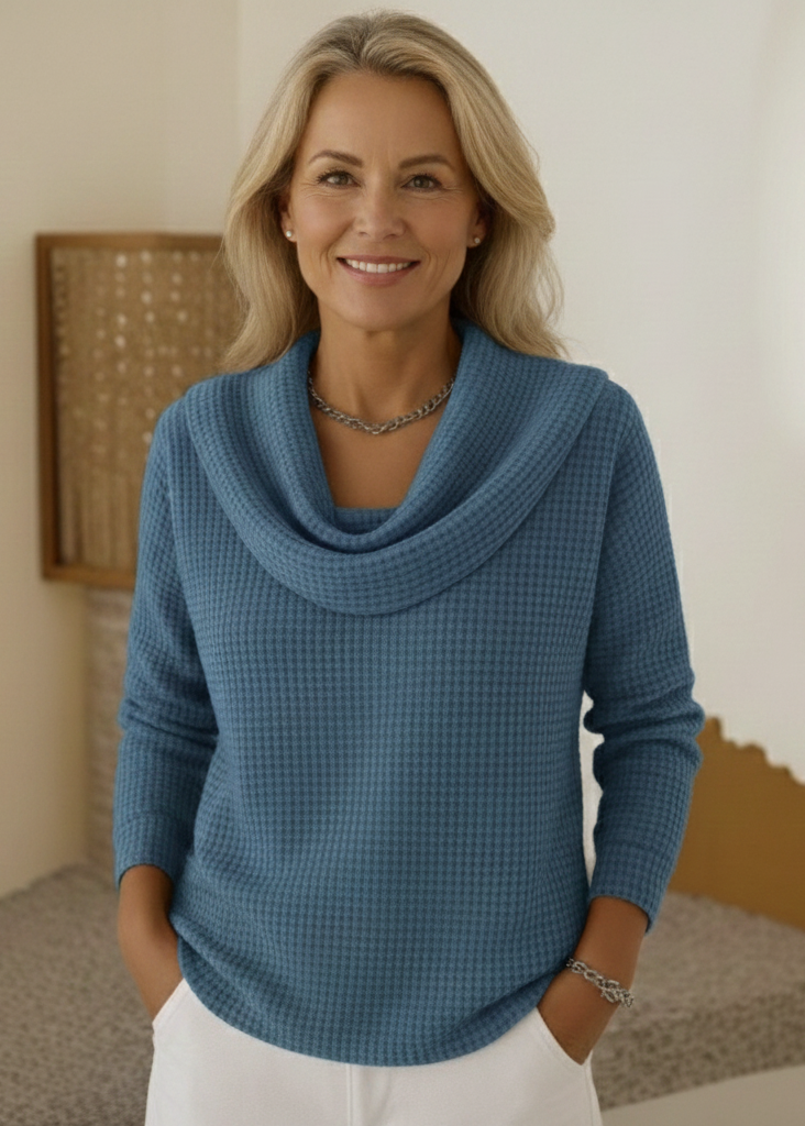 Amber | Waterfall-Neck Jumper