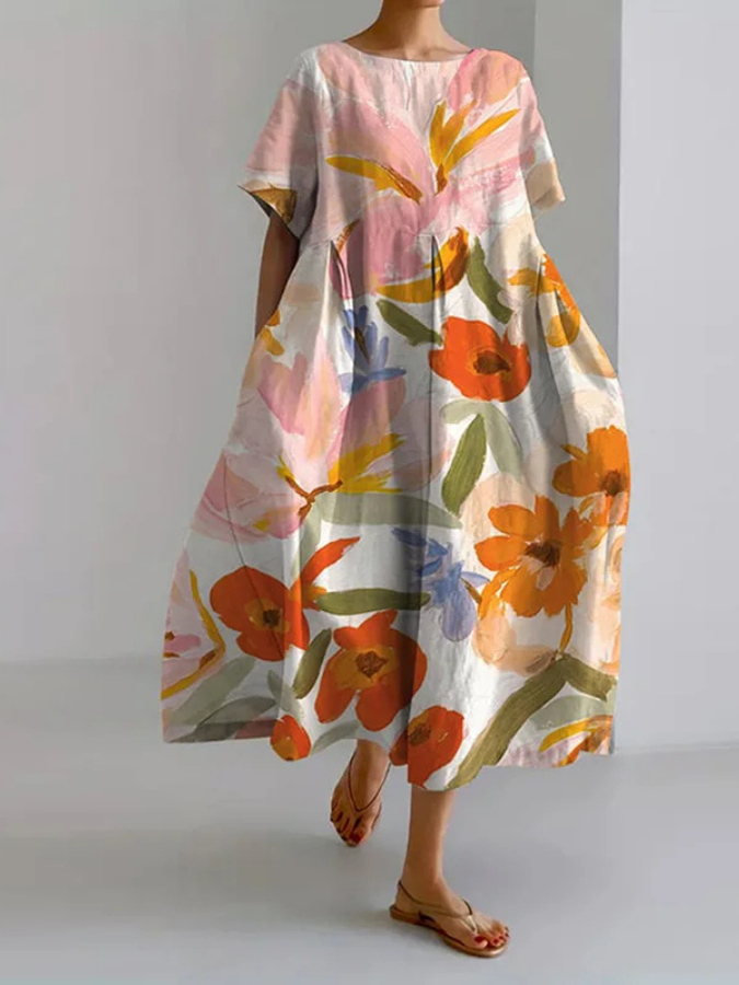 Valeno | Floral A-Line Summer Dress