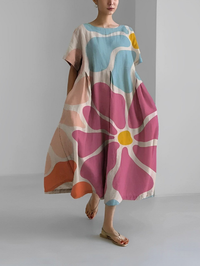 Valeno | Floral A-Line Summer Dress