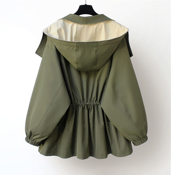 Renée | Modern Two-Tone Trench Coat