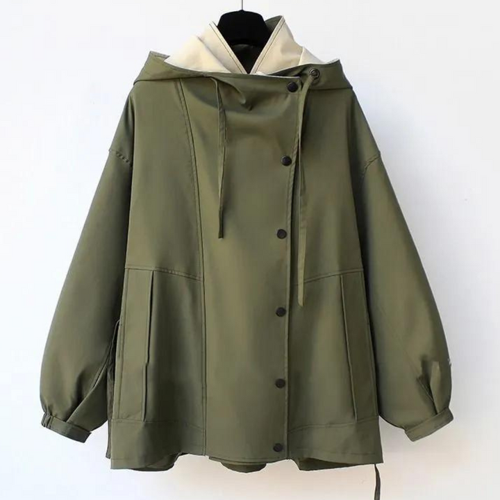 Renée | Modern Two-Tone Trench Coat