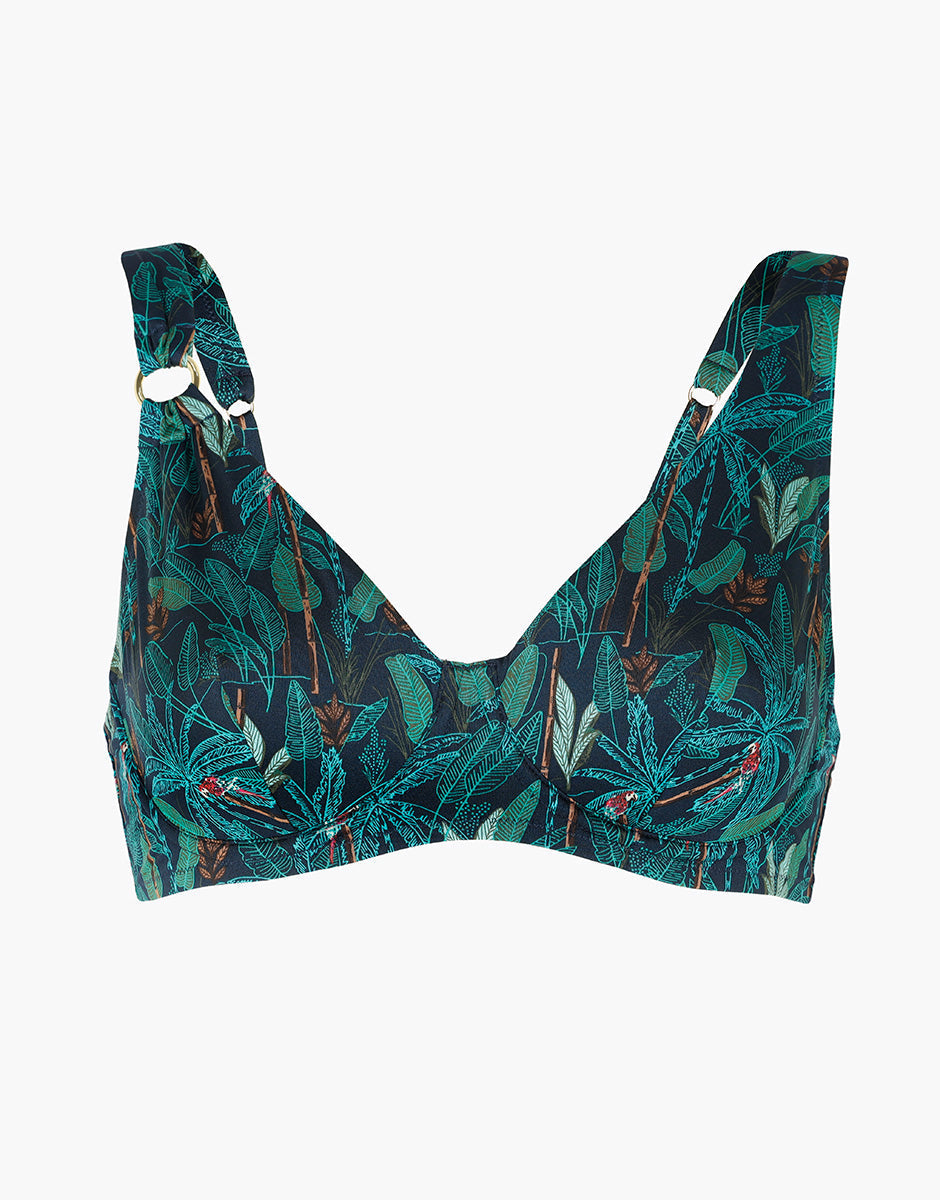 Printed Micro Underwire Bikini Top