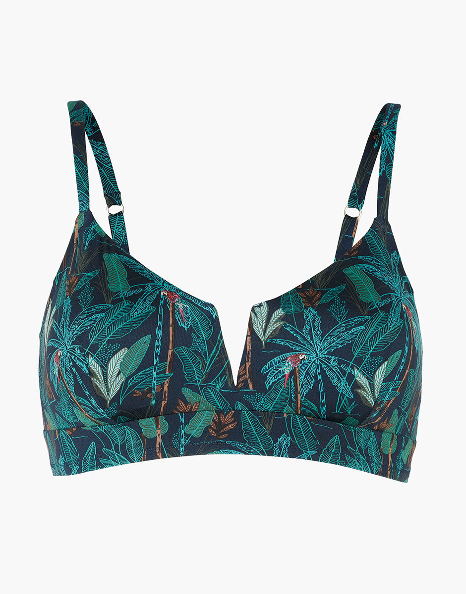 Printed Micro Triangle Bralette