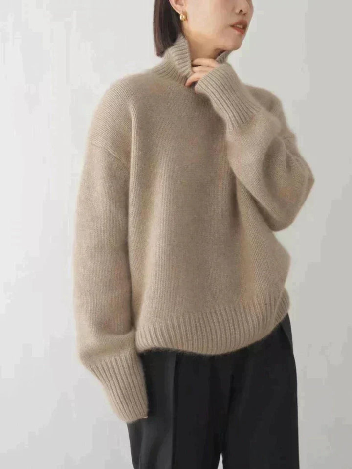 Isabella | Cashmere-Look Roll-Neck Jumper