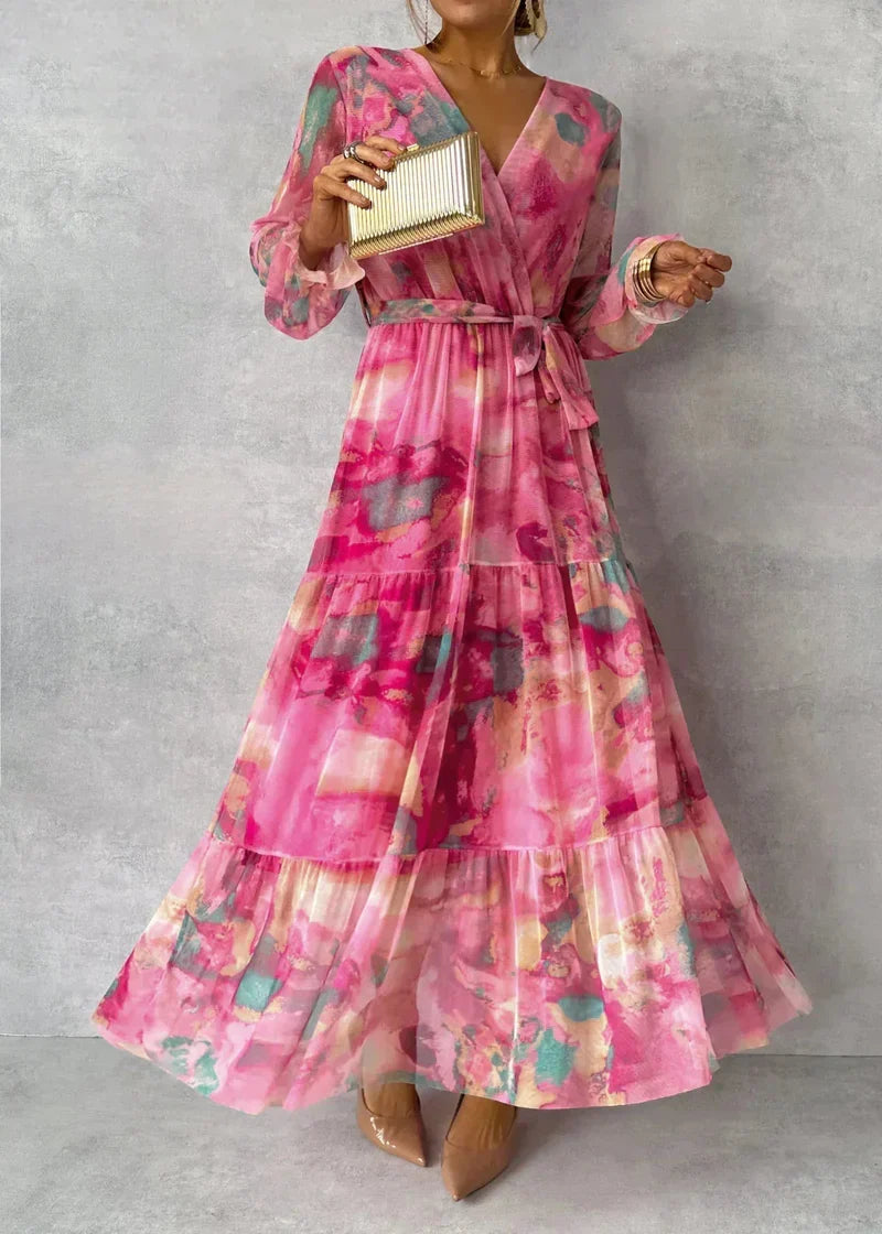 Zoey | Vibrant Floral Wrap Dress