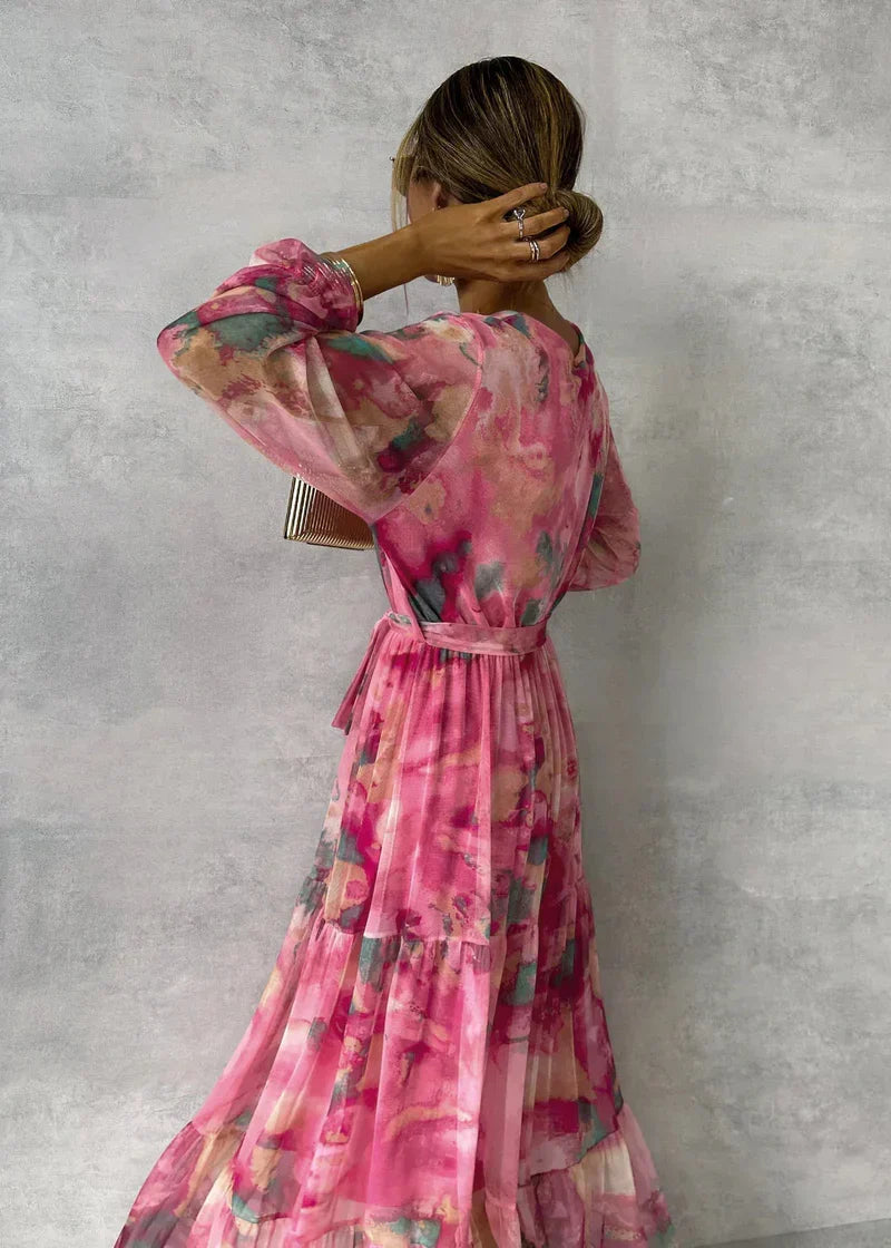 Zoey | Vibrant Floral Wrap Dress
