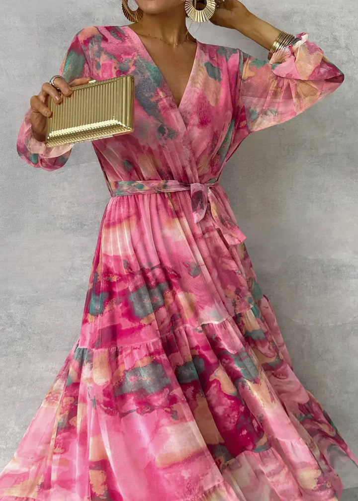 Zoey | Vibrant Floral Wrap Dress