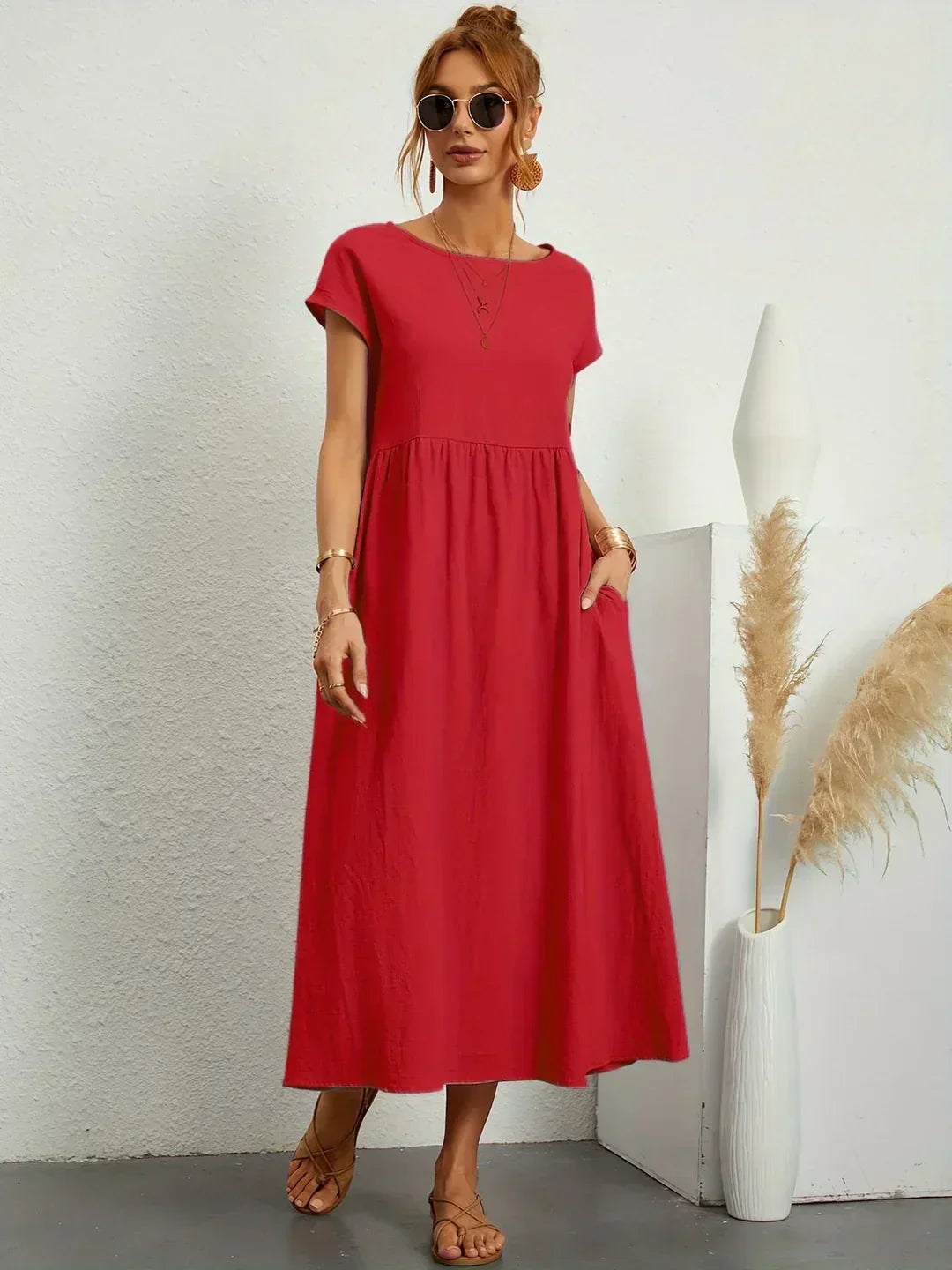 Heike | Flowing Midi Dress
