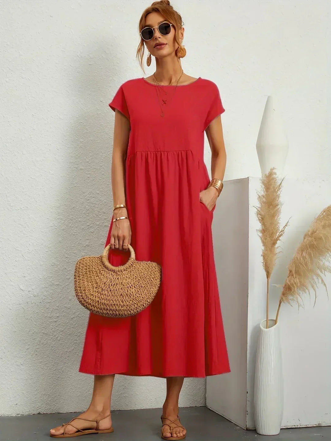 Heike | Flowing Midi Dress