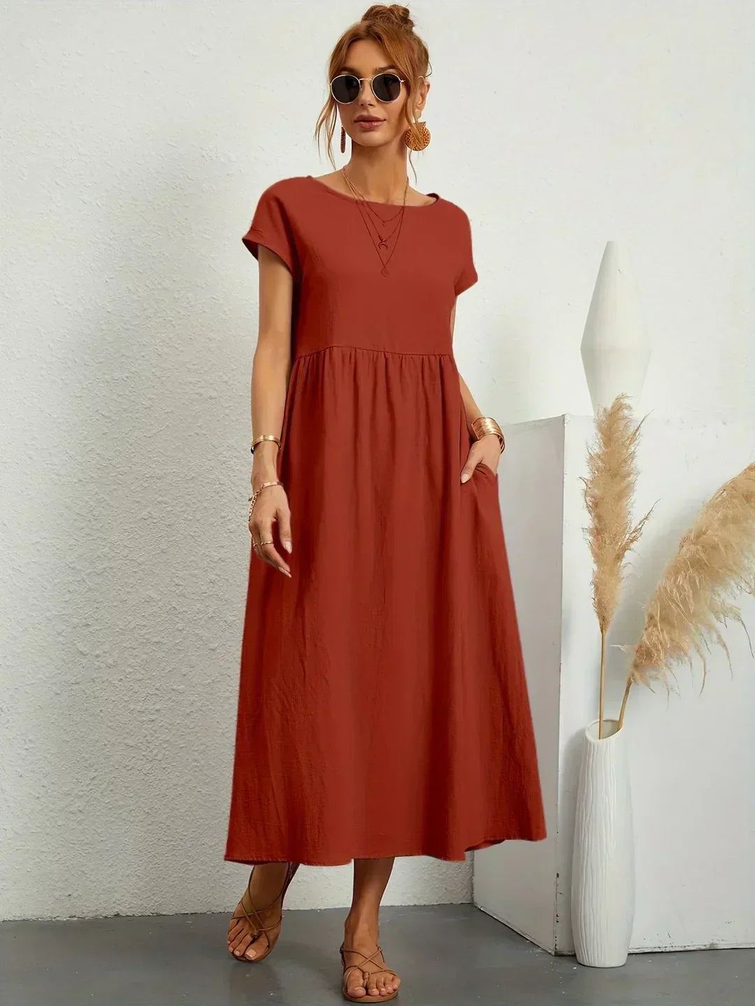 Heike | Flowing Midi Dress