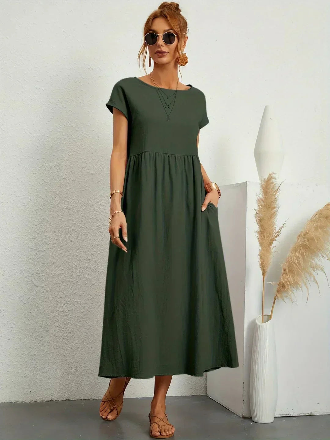 Heike | Flowing Midi Dress