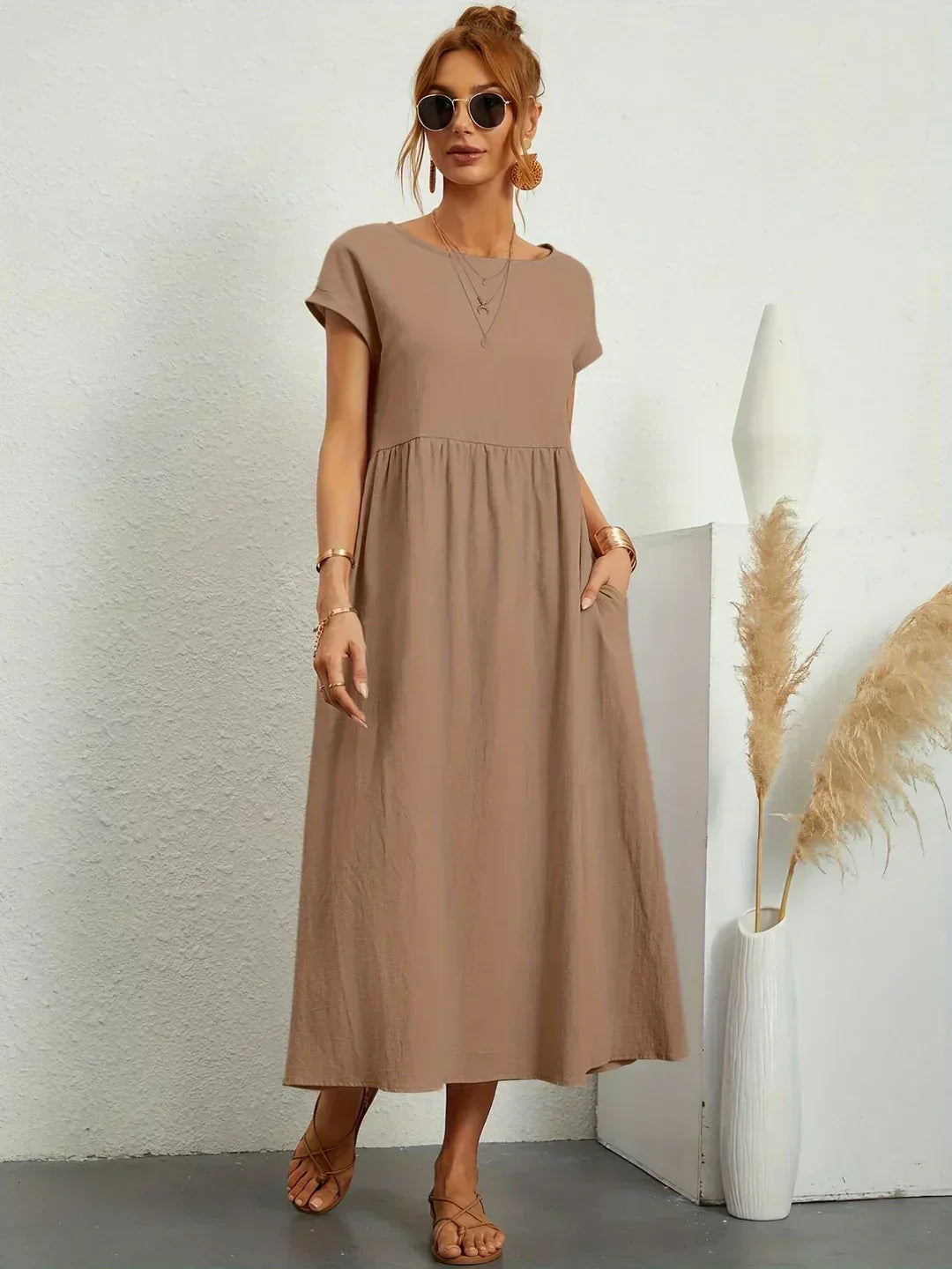 Heike | Flowing Midi Dress