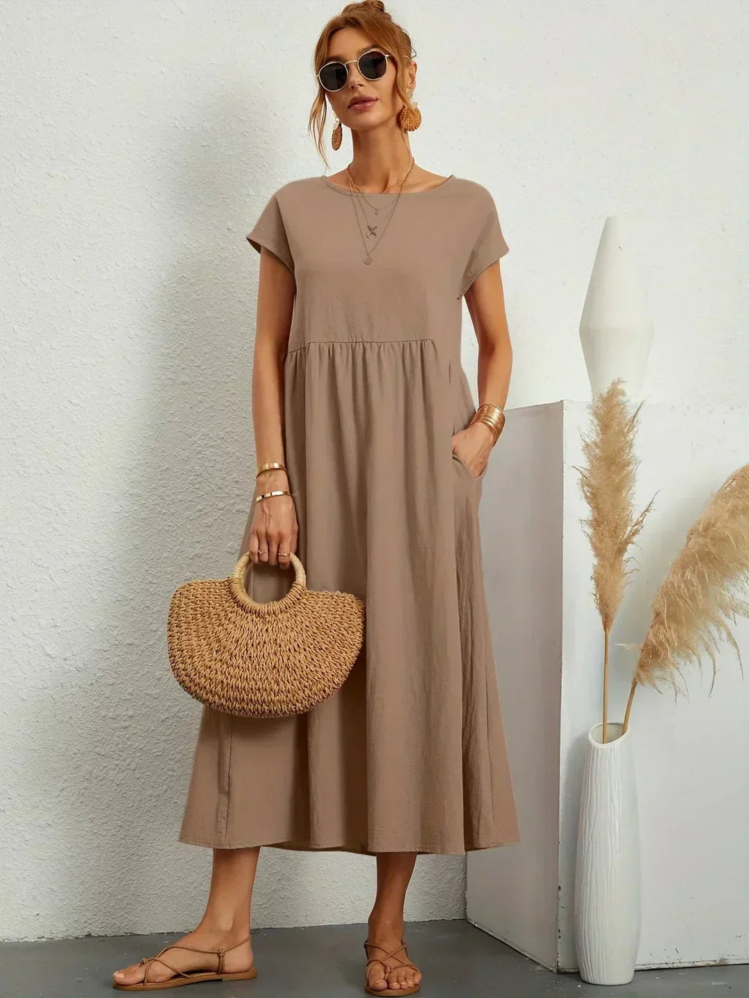 Heike | Flowing Midi Dress