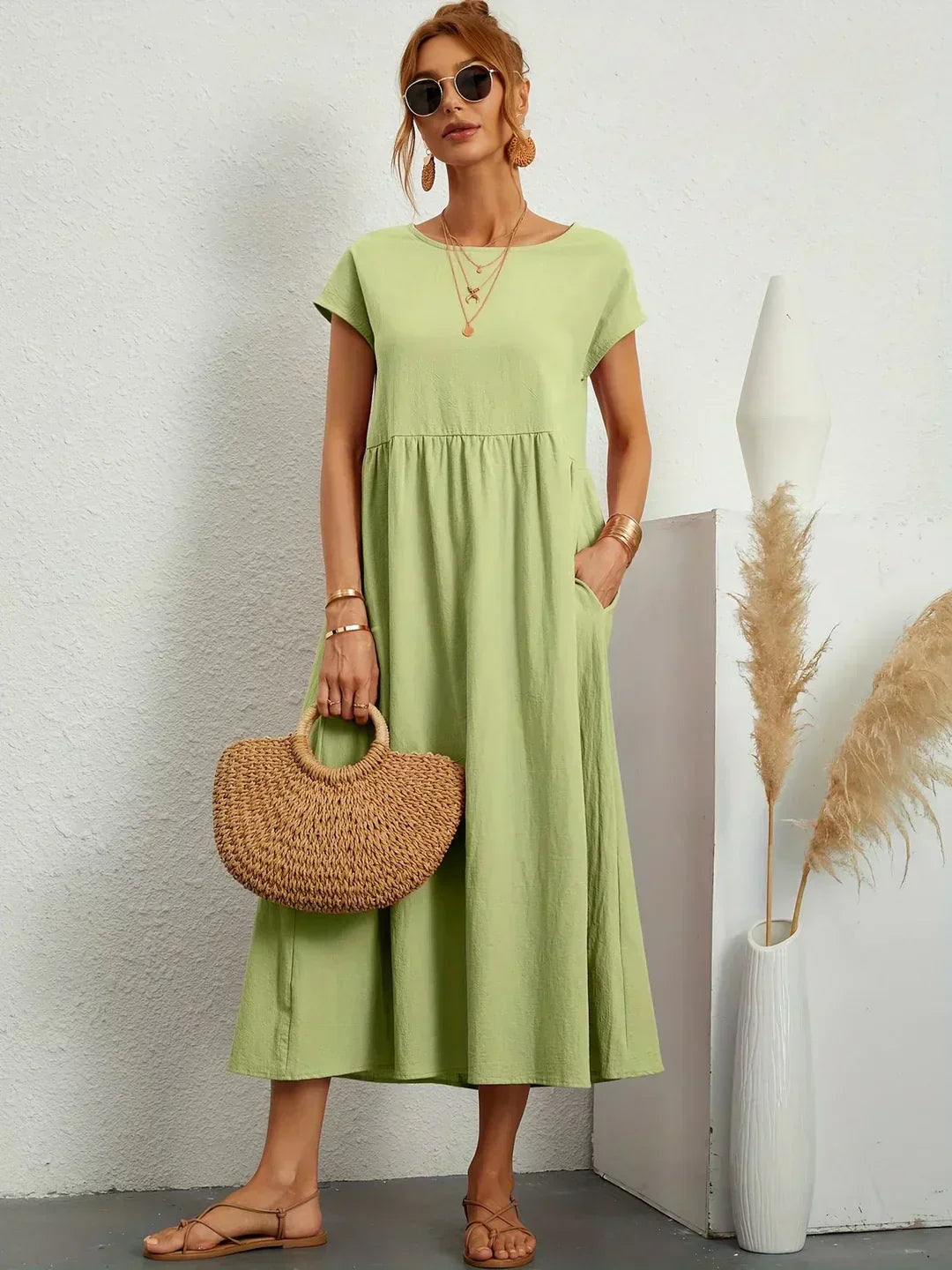 Heike | Flowing Midi Dress