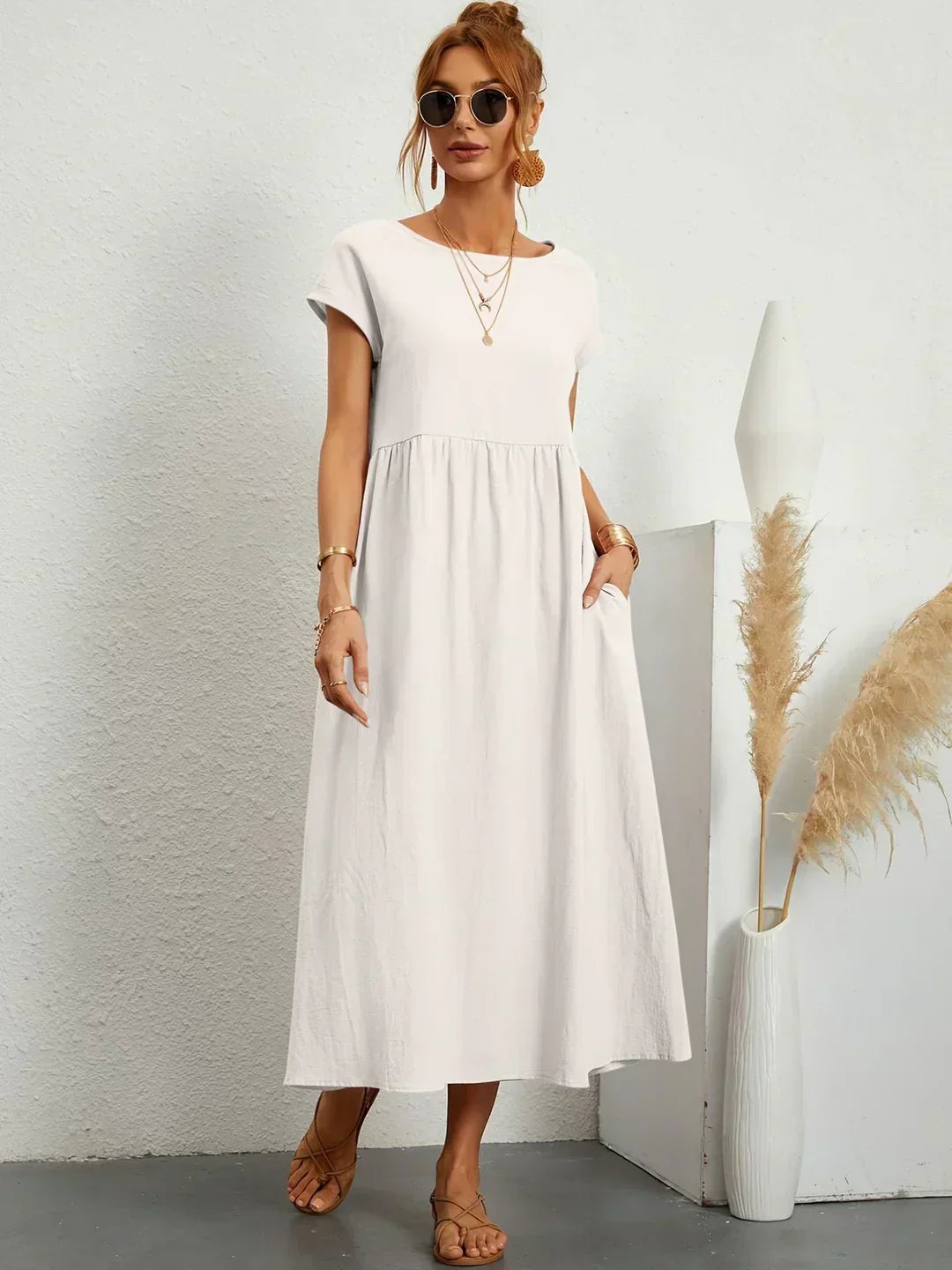 Heike | Flowing Midi Dress