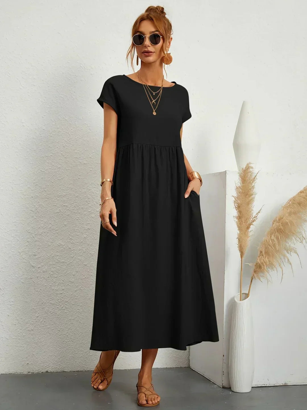 Heike | Flowing Midi Dress
