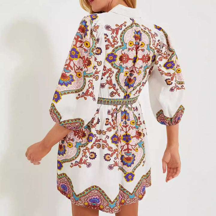 Refined Pattern Elegant Dress