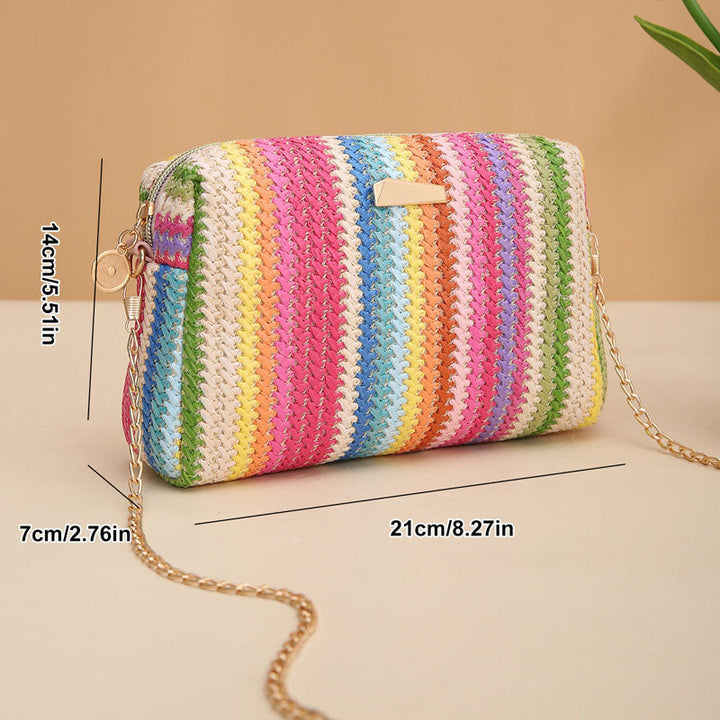 Mimi | Rainbow Straw Bag