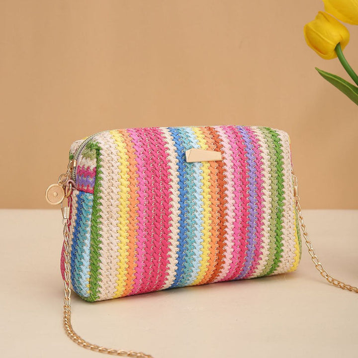 Mimi | Rainbow Straw Bag