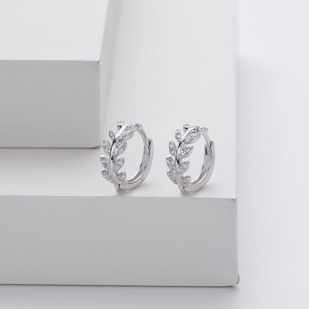 Fern | Silver Leaf Drop Earrings
