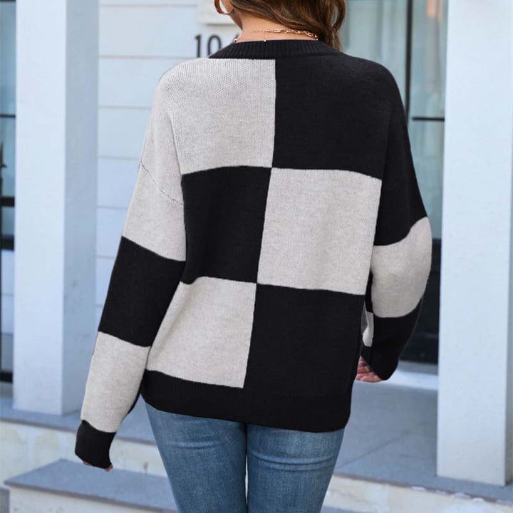 Hazel | Plaid Knit Jumper