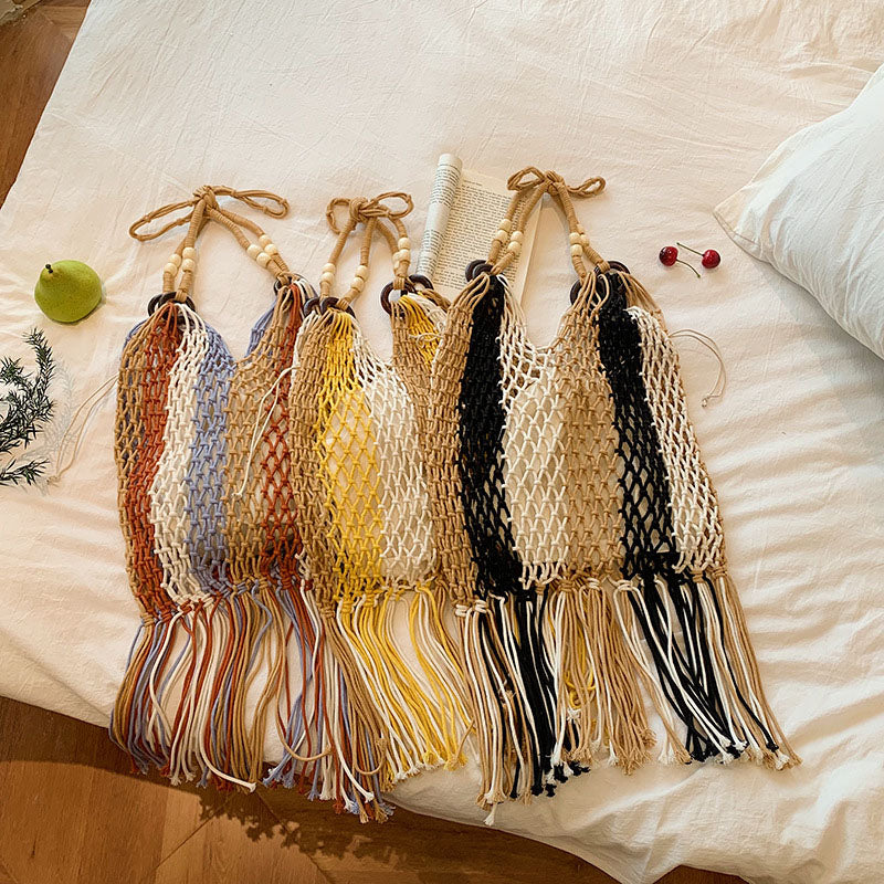 Noelle | Straw Beach Bag