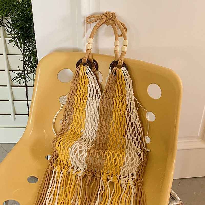 Noelle | Straw Beach Bag
