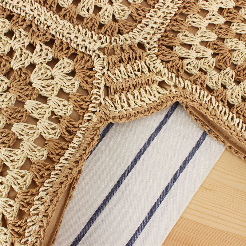 Clover 2 | Straw Beach Bag