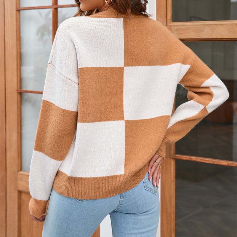 Hazel | Plaid Knit Jumper