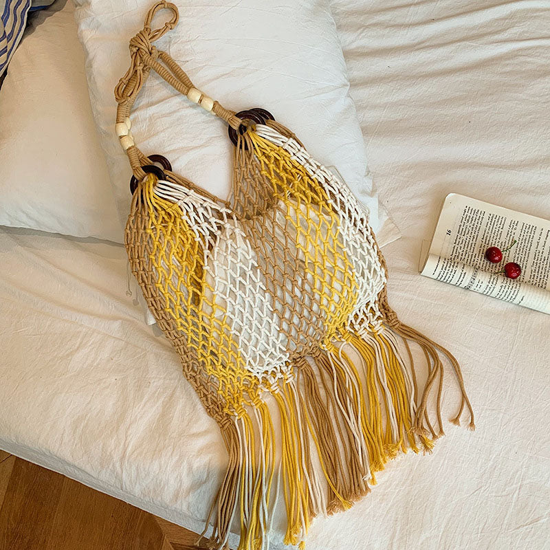 Noelle | Straw Beach Bag